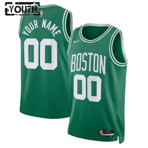 Maillot Enfant Boston Celtics Personnalisé Icon Edition Vert Swingman