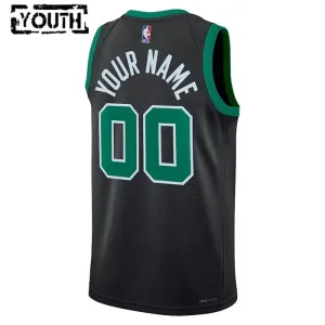 Maillot Enfant Boston Celtics Personnalisé Statement Edition Noir Swingman