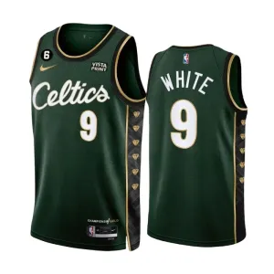 Maillot Homme Boston Celtics Derrick White 9 City Edition 2022-23 Vert Swingman Maillot Homme Boston Celtics Derrick White 9 City Edition 2022-23 Vert Swingman