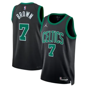 Maillot Homme Boston Celtics Jaylen Brown 7 Statement Edition Vert Swingman