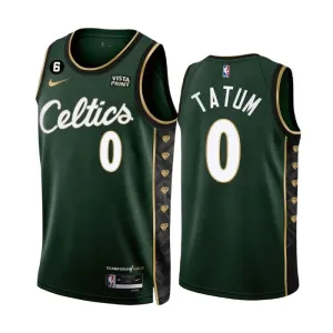 Maillot Homme Boston Celtics Jayson Tatum 0 City Edition 2022-23 Vert Swingman Maillot Homme Boston Celtics Jayson Tatum 0 City Edition 2022-23 Vert Swingman