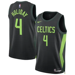 Maillot Homme Boston Celtics Jrue Holiday City Edition 2024-25 Noir Swingman