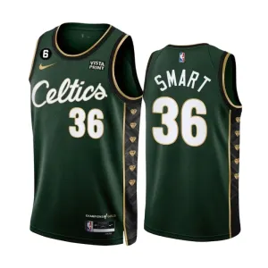Maillot Homme Boston Celtics Marcus Smart 36 City Edition 2022-23 Vert Swingman Maillot Homme Boston Celtics Marcus Smart 36 City Edition 2022-23 Vert Swingman