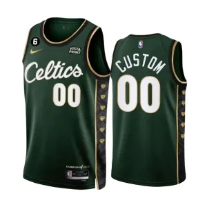 Maillot Homme Boston Celtics Personnalisé City Edition 2022-23 Vert Swingman Maillot Homme Boston Celtics Personnalisé City Edition 2022-23 Vert Swingman