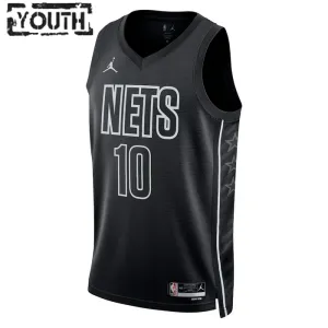 Maillot Enfant Brooklyn Nets Ben Simmons 10 Statement Edition Noir Swingman