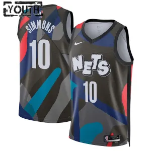 Maillot Enfant Brooklyn Nets Ben Simmons City Edition 2023-24 Noir Swingman