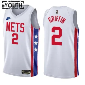 Maillot Enfant Brooklyn Nets Blake Griffin 2 Classic Edition 2022-23 Blanc Swingman