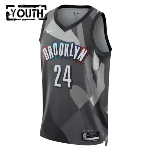 Maillot Enfant Brooklyn Nets Cam Thomas City Edition 2024-25 Gris Swingman