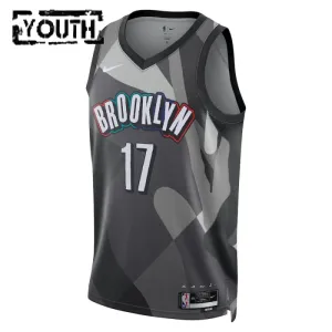 Maillot Enfant Brooklyn Nets Dennis Schroder City Edition 2024-25 Gris Swingman