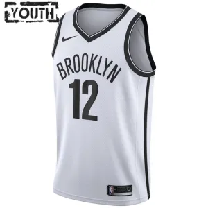 Maillot Enfant Brooklyn Nets Joe Harris 12 Association Edition Blanc Swingman