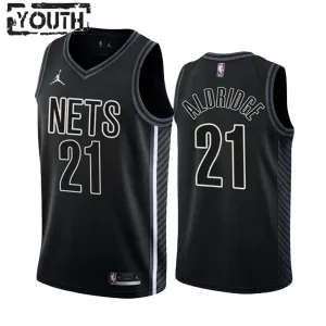 Maillot Enfant Brooklyn Nets Lamarcus Aldridge 21 Statement Edition Noir Swingman