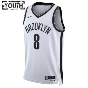 Maillot Enfant Brooklyn Nets Patty Mills 8 Association Edition Blanc Swingman