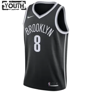 Maillot Enfant Brooklyn Nets Patty Mills 8 Icon Edition Noir Swingman
