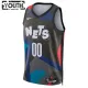 Maillot Enfant Brooklyn Nets Personnalisé City Edition 2023-24 Noir Swingman