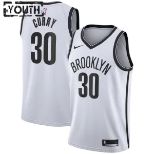 Maillot Enfant Brooklyn Nets Seth Curry 30 Association Edition Blanc Swingman