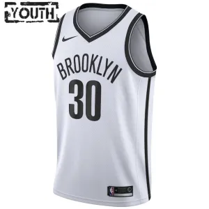 Maillot Enfant Brooklyn Nets Seth Curry 30 Association Edition Blanc Swingman