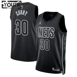 Maillot Enfant Brooklyn Nets Seth Curry 30 Statement Edition Noir Swingman