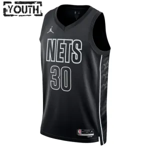 Maillot Enfant Brooklyn Nets Seth Curry 30 Statement Edition Noir Swingman
