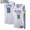 Maillot Enfant Brooklyn Nets Yuta Watanabe 18 City Edition 2022-23 Blanc Swingman