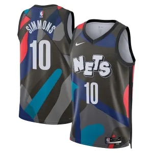 Maillot Homme Brooklyn Nets Ben Simmons City Edition 2023-24 Noir Swingman
