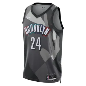 Maillot Homme Brooklyn Nets Cam Thomas City Edition 2024-25 Gris Swingman