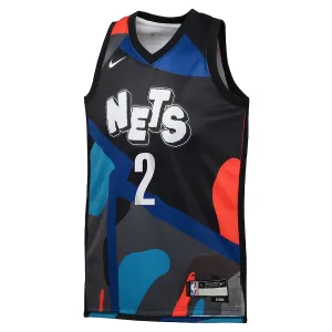 Maillot Homme Brooklyn Nets Cameron Johnson City Edition 2023-24 Noir Swingman