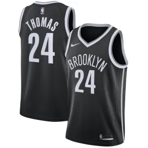 Maillot Homme Brooklyn Nets Cameron Thomas 24 Icon Edition Noir Swingman