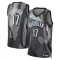 Maillot Homme Brooklyn Nets Dennis Schroder City Edition 2024-25 Gris Swingman
