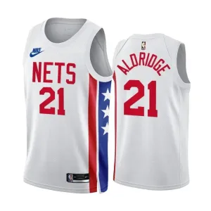 Maillot Homme Brooklyn Nets Lemarcus Aldridge 21 Classic Edition 2022-23 Blanc Swingman Maillot Homme Brooklyn Nets Lemarcus Aldridge 21 Classic Edition 2022-23 Blanc Swingman
