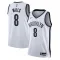 Maillot Homme Brooklyn Nets Patty Mills 8 Association Edition Blanc Swingman