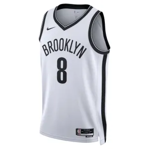 Maillot Homme Brooklyn Nets Patty Mills 8 Association Edition Blanc Swingman
