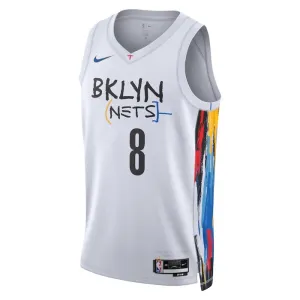 Maillot Homme Brooklyn Nets Patty Mills 8 City Edition 2022-23 Blanc Swingman