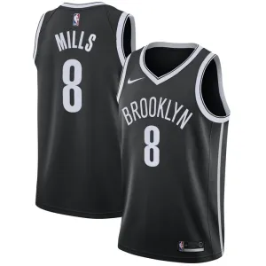 Maillot Homme Brooklyn Nets Patty Mills 8 Icon Edition Noir Swingman