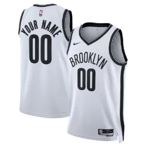 Maillot Homme Brooklyn Nets Personnalisé Association Edition Blanc Swingman