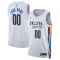 Maillot Homme Brooklyn Nets Personnalisé City Edition 2022-23 Blanc Swingman