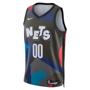 Maillot Homme Brooklyn Nets Personnalisé City Edition 2023-24 Noir Swingman