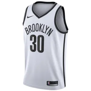 Maillot Homme Brooklyn Nets Seth Curry 30 Association Edition Blanc Swingman