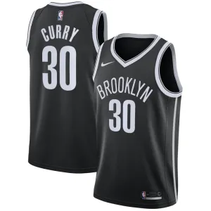 Maillot Homme Brooklyn Nets Seth Curry 30 Icon Edition Noir Swingman