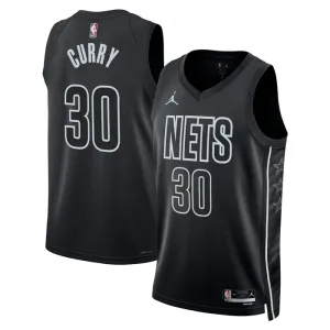 Maillot Homme Brooklyn Nets Seth Curry 30 Statement Edition Noir Swingman