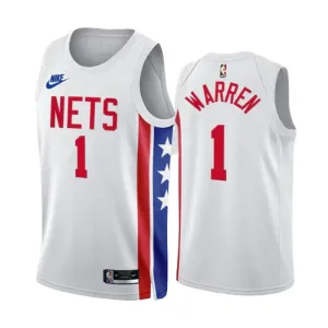 Maillot Homme Brooklyn Nets TJ Warren 1 Classic Edition 2022-23 Blanc Swingman Maillot Homme Brooklyn Nets TJ Warren 1 Classic Edition 2022-23 Blanc Swingman