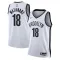 Maillot Homme Brooklyn Nets Yuta Watanabe 18 Association Edition Blanc Swingman