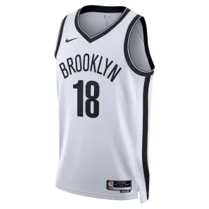Maillot Homme Brooklyn Nets Yuta Watanabe 18 Association Edition Blanc Swingman