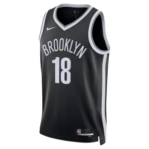 Maillot Homme Brooklyn Nets Yuta Watanabe 18 Icon Edition Noir Swingman