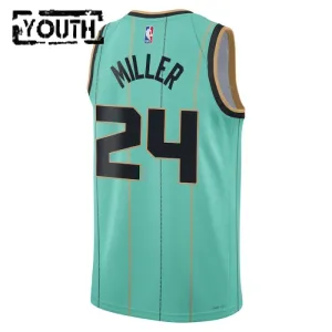 Maillot Enfant Charlotte Hornets Brandon Miller City Edition 2024-25 Teal Swingman