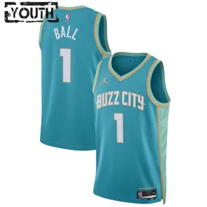 Maillot Enfant Charlotte Hornets LaMelo Ball City Edition 2023-24 Teal Swingman