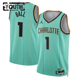 Maillot Enfant Charlotte Hornets Lamelo Ball City Edition 2024-25 Teal Swingman