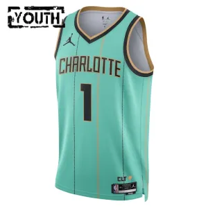 Maillot Enfant Charlotte Hornets Lamelo Ball City Edition 2024-25 Teal Swingman