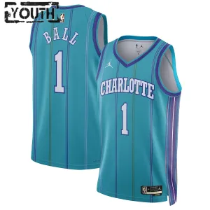 Maillot Enfant Charlotte Hornets LaMelo Ball Classic Edition 2023-24 Teal Swingman