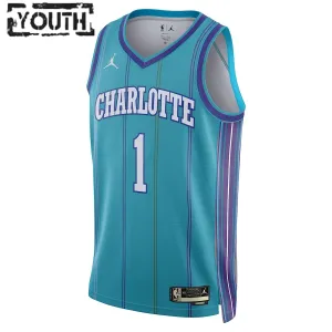 Maillot Enfant Charlotte Hornets LaMelo Ball Classic Edition 2023-24 Teal Swingman