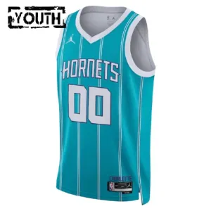 Maillot Enfant Charlotte Hornets Personnalisé Icon Edition Teal Swingman